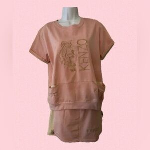 2-piece embroidered mini skirt set w/pocktes!